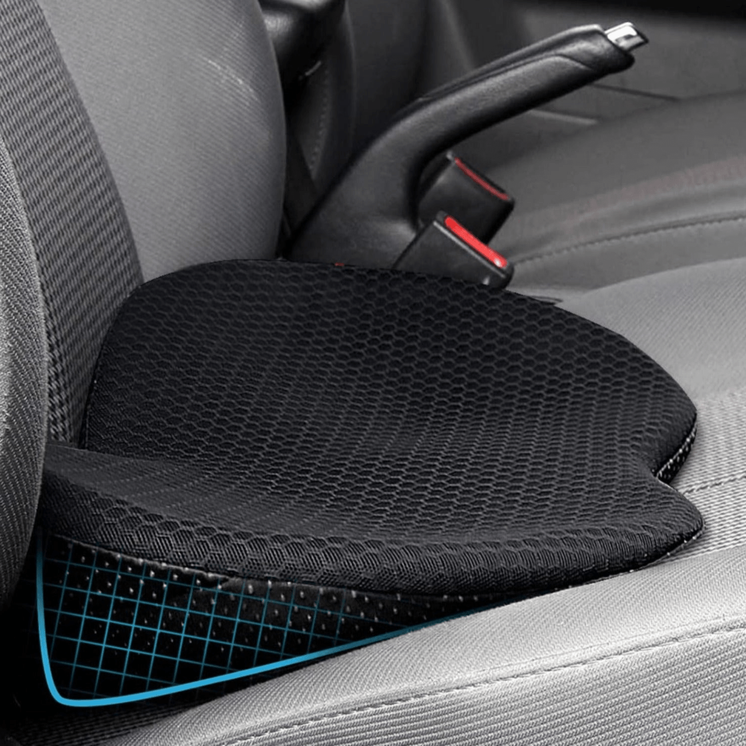 Ergonomic Car Seat Cushion with Lumbar Support