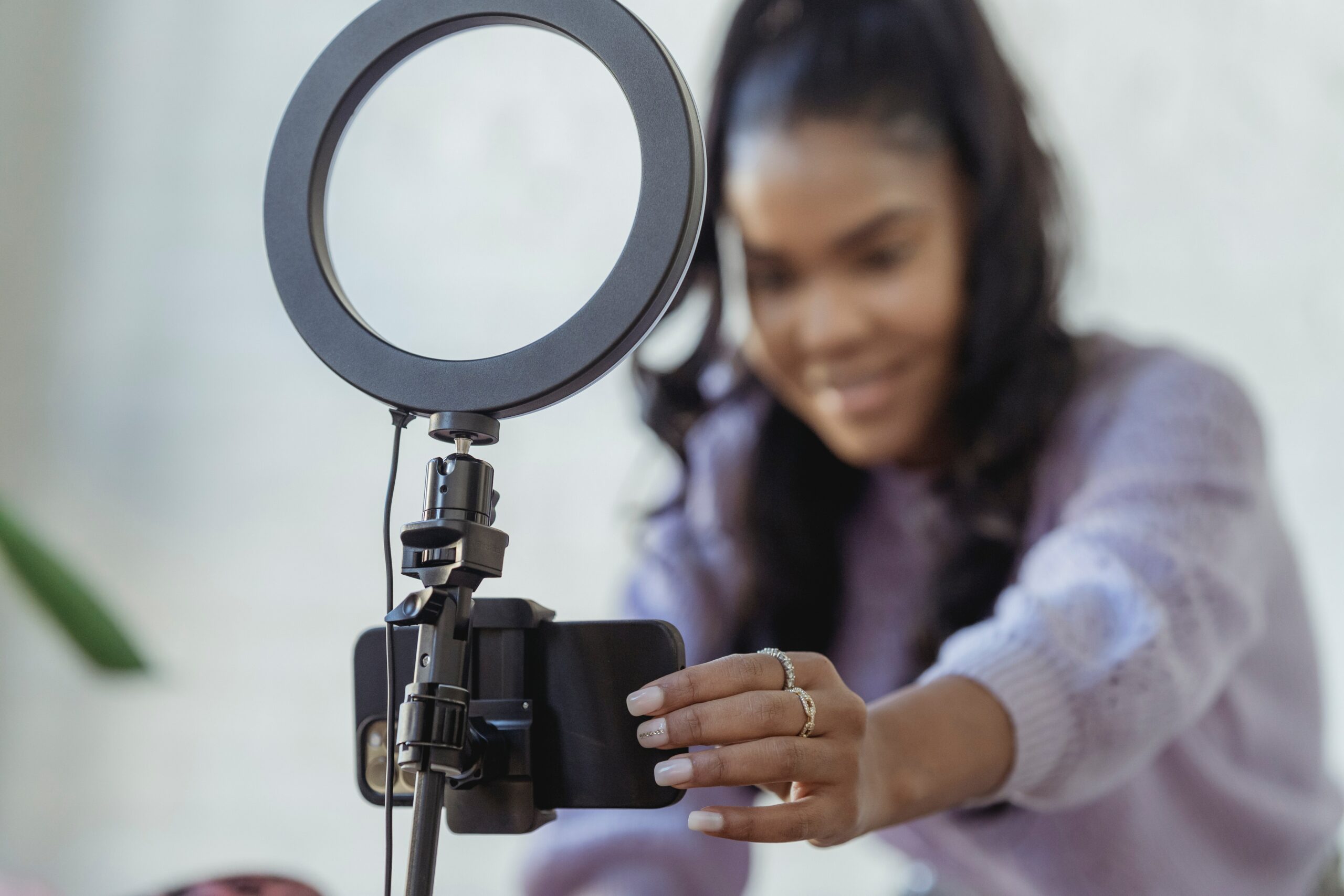 young-woman-setting-up-before-filming